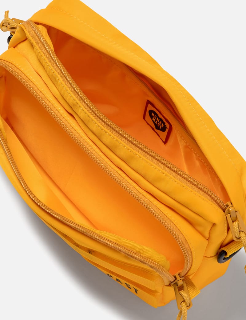 Human Made Military Pouch Small - 光沢ナイロンの横型ミリタリー