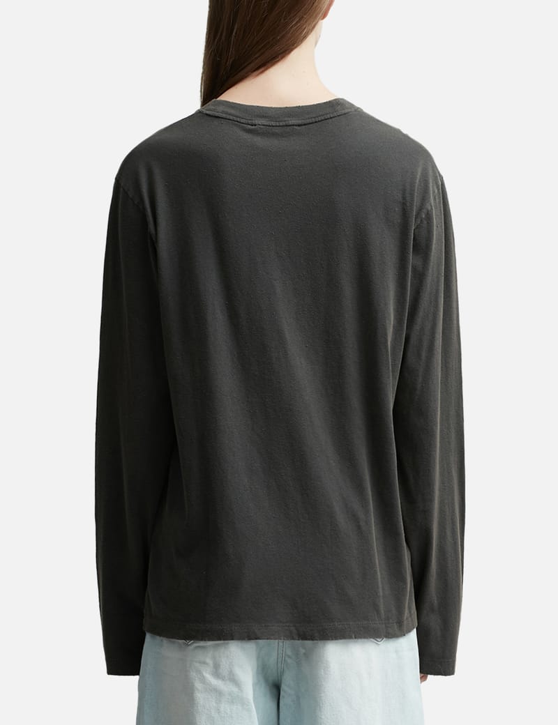 Acne Studios アクネ プリント ロングスリーブ メッシュ Tシャツ アクネ ストゥディオズ - プリント ロングスリーブ Tシャツ