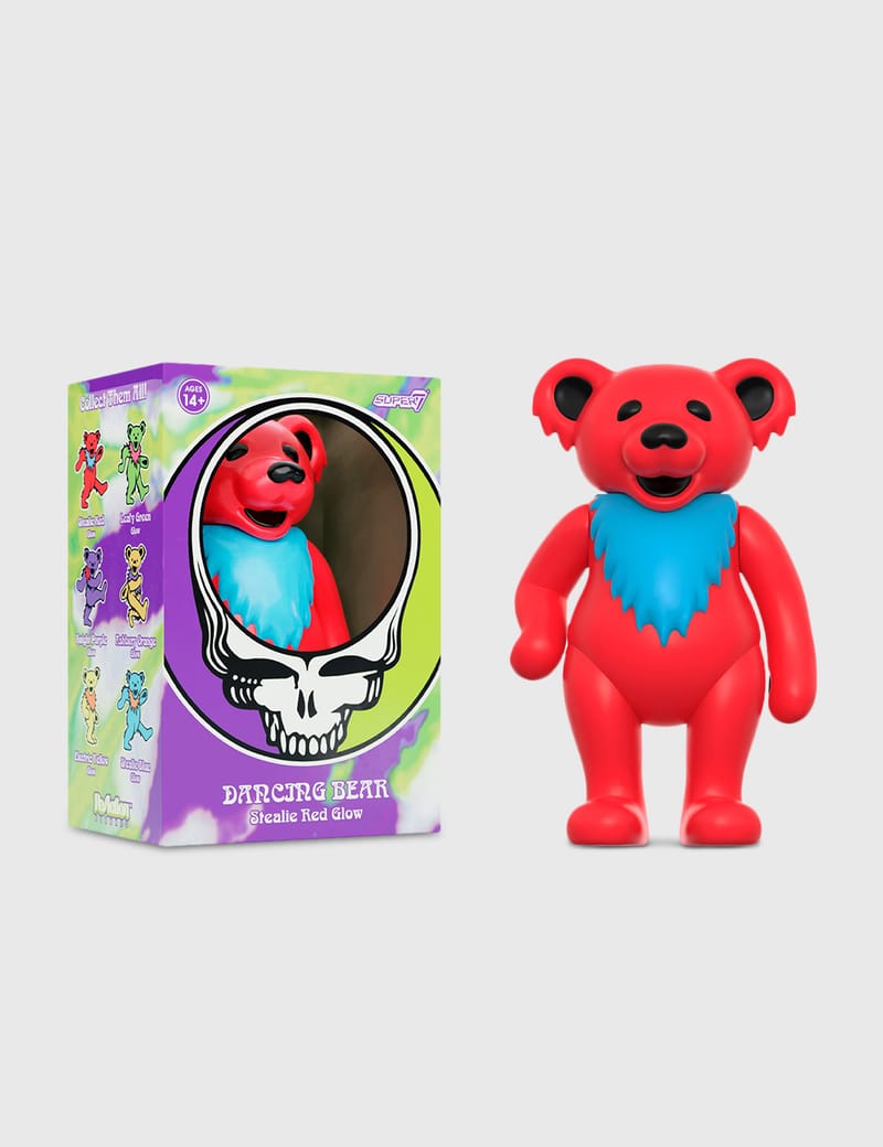 Super 7 - Grateful Dead ReAction Figure - Dancing Bear Glow | HBX