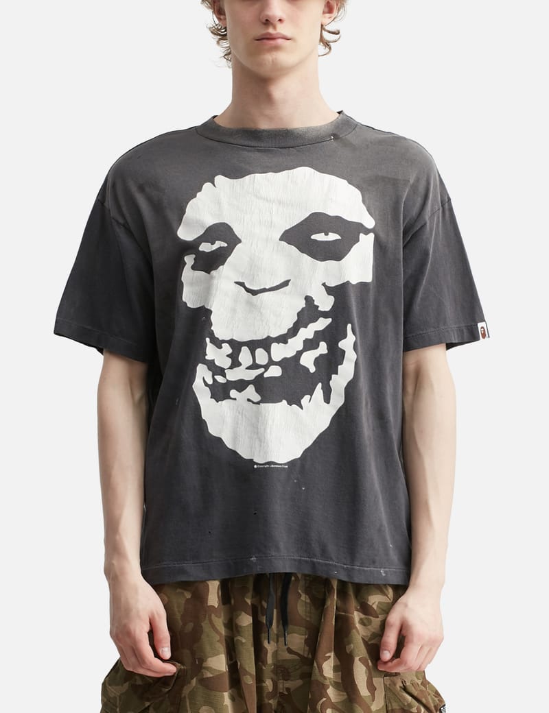 Saint Michael - Saint Michael X NEIGHBORHOOD Skull Biker T-Shirt | HBX