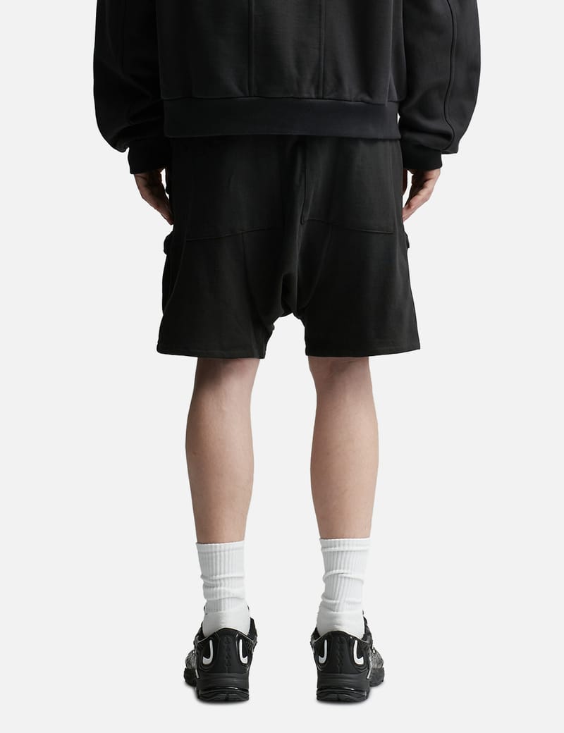 ◆GRAILZ◆ LAYERED PANEL SHORTS GREY GR23SSMP01GY GRAILZ Layered Panel Shorts - Grey | International Store