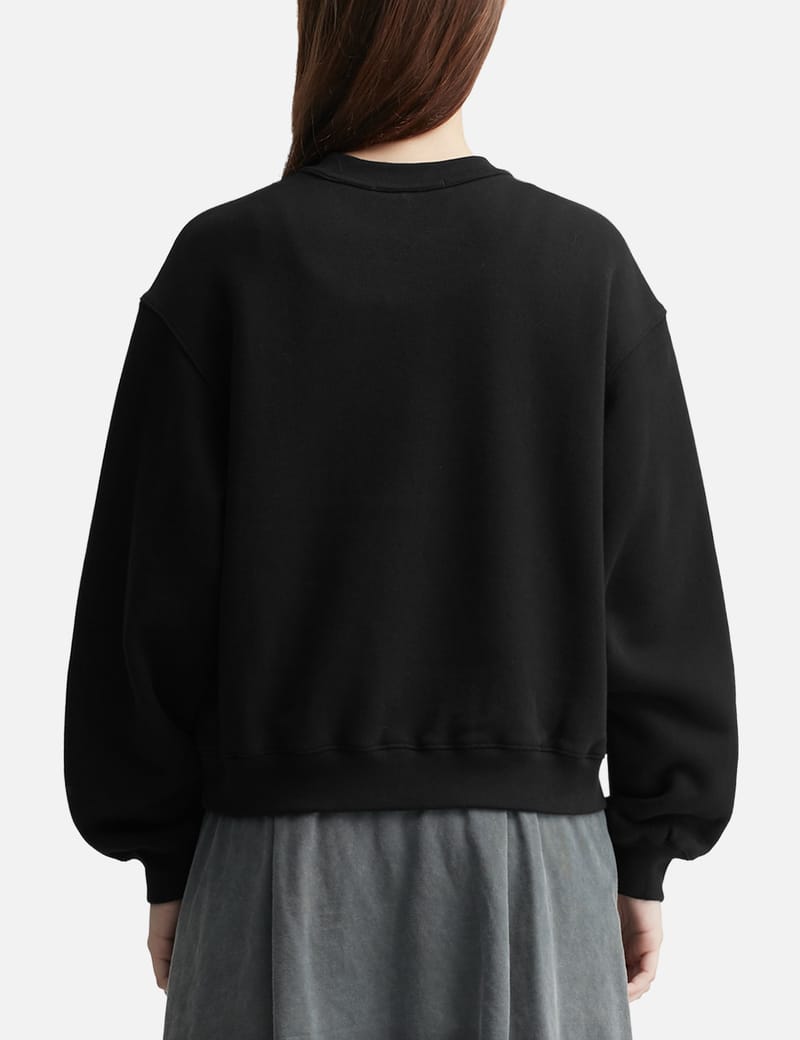 T By Alexander Wang Puff Logo Essential Terry Crew Sweatshirt