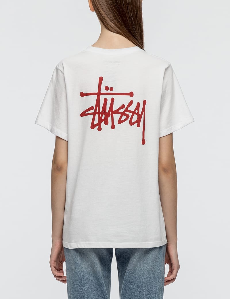 Tシャツ・カットソー STUSSY Basic Stussy T-Shirt Stussy Mens Basic T-Shirt - Black / White - [1904649] | eBay