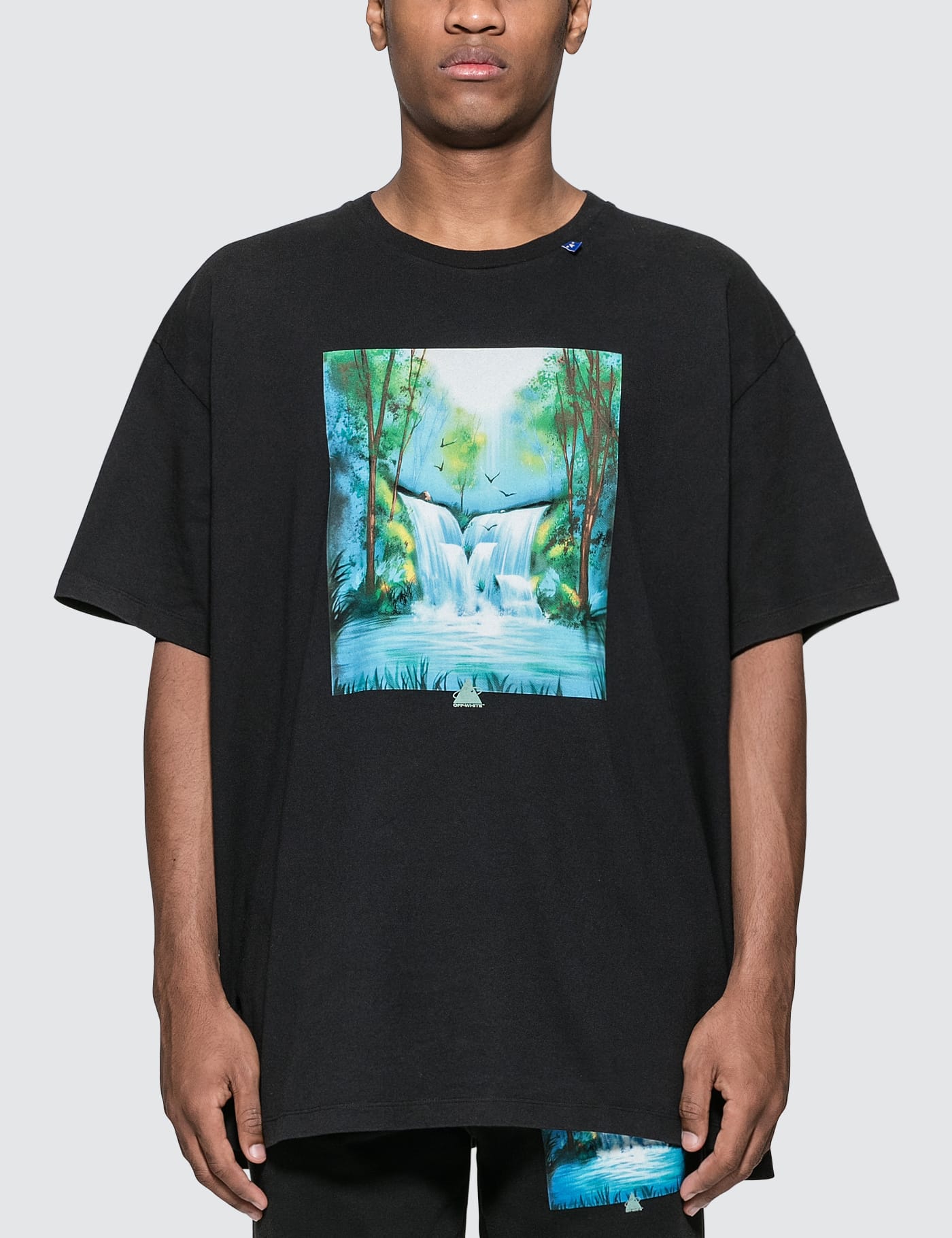 OFF WHITE 19FW WATERFALL S/S OVER TEE | nate-hospital.com