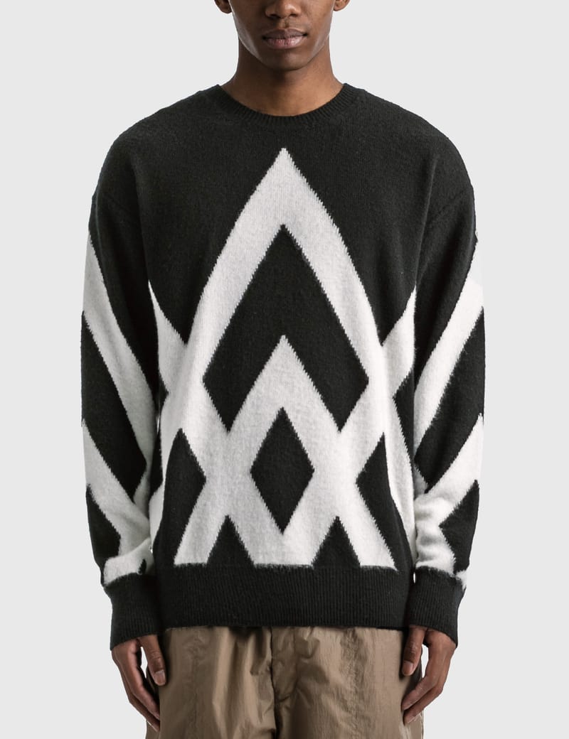 Moncler Intarsia Knit Sweater HBX Globally Curated Fashion