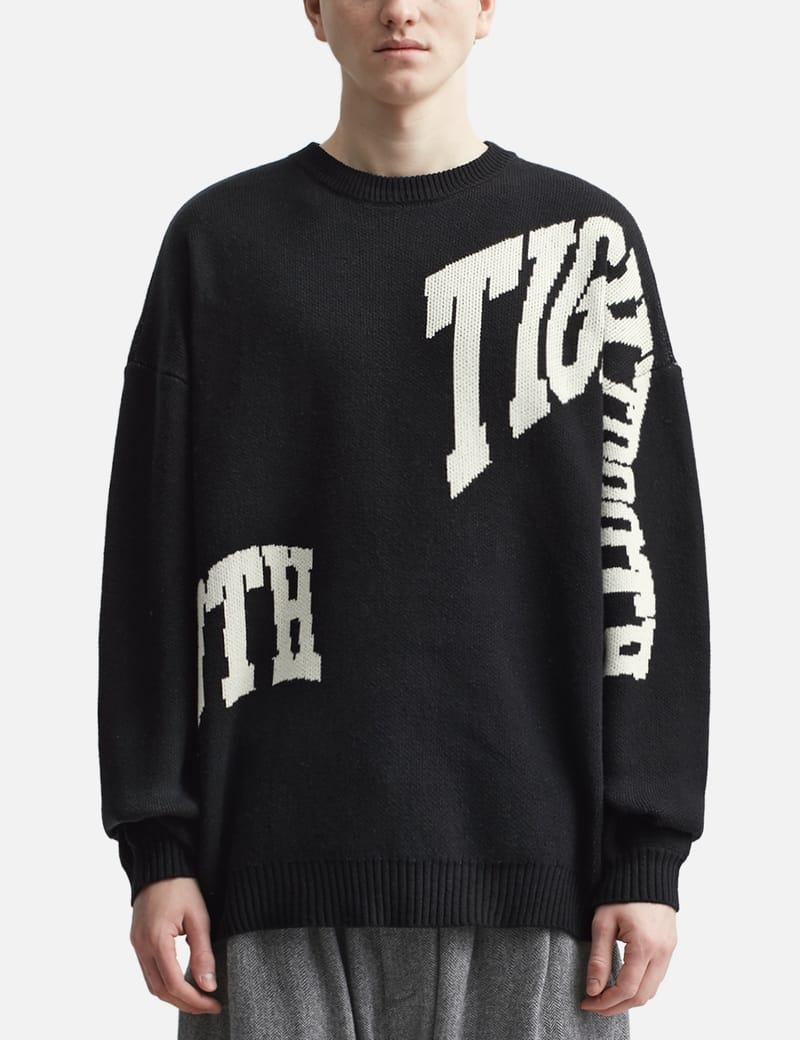 TIGHTBOOTH - Acid Logo Knit Sweater | HBX - Globally Curated