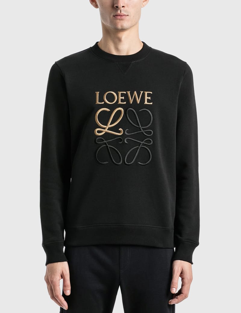 ロエベ　LOEWE Embroidered Sweatshirt LOEWE logo embroidered sweater | Eraldo.com US