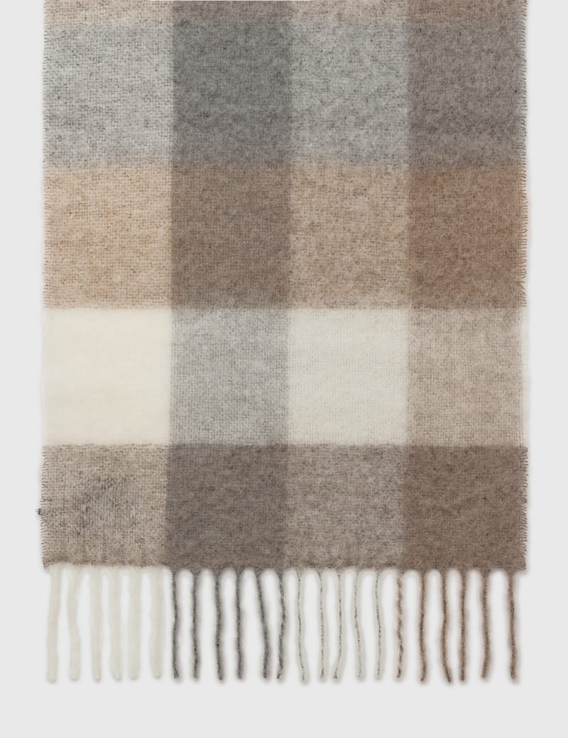 ホルツワイラー　Holzweiler Fresia checked scarf Holzweiler Fresia Check Scarf Cappucino - Vallgatan 12