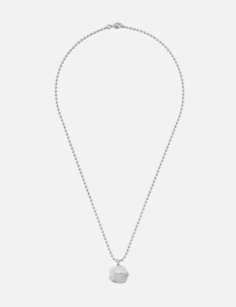 GGUM × DEINET homdie DEINET YEONJUN GGUM X DEINET Necklace - Silver brass bead chain