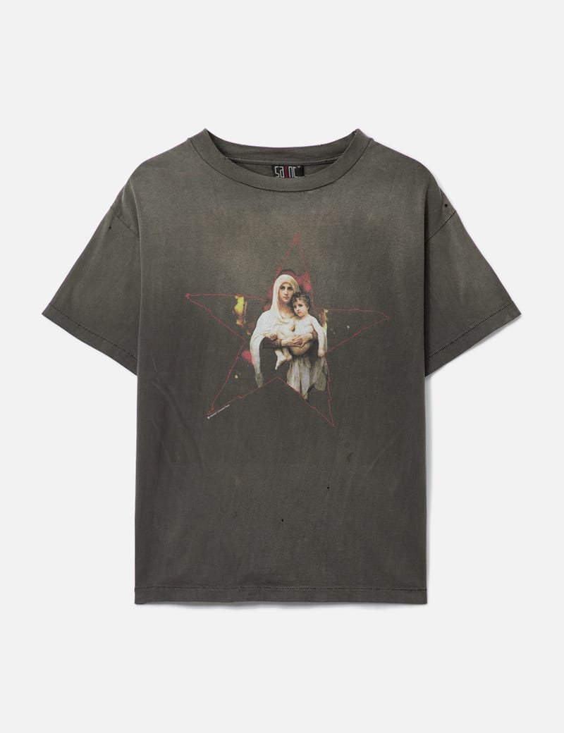 Saint Michael Dice T-Shirt - New beige 100% cotton tee | HBX