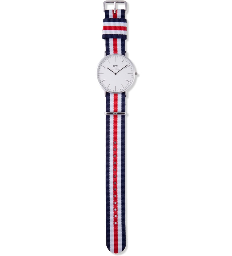 Daniel Wellington - Nato Silver Classic Canterbury 40mm Watch