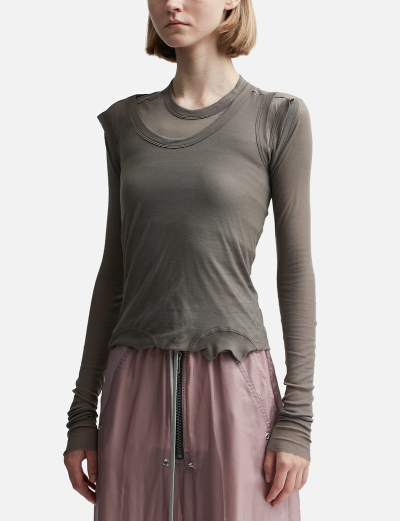 リックオウエンス  RO01C5209-MR 2WAYジギーバナナタンクトップ レディース 40 Rick Owens Black Ziggy Banana Tank Top Rick Owens