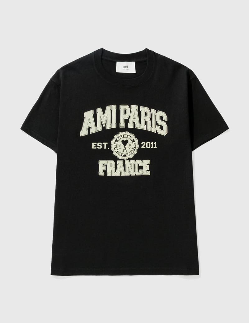 【関税&送料込】Ami Paris T-Shirt ☆関税込み☆【AMI PARIS】 Adc cotton jersey logo t-shirt