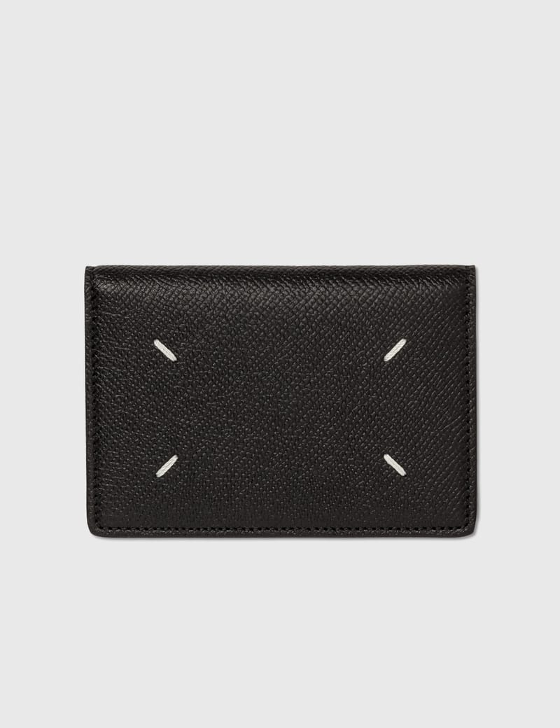 Maison Margiela Accordion Leather Wallet | Black | FARFETCH JO