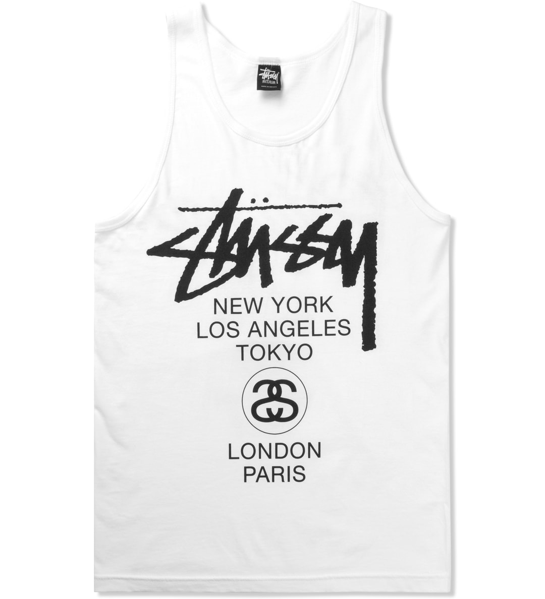 Stüssy - White World Tour Tank Top | HBX
