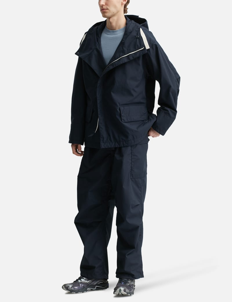 Nanamica Hooded Deck Jacket - Oversized water-repellent jacket in