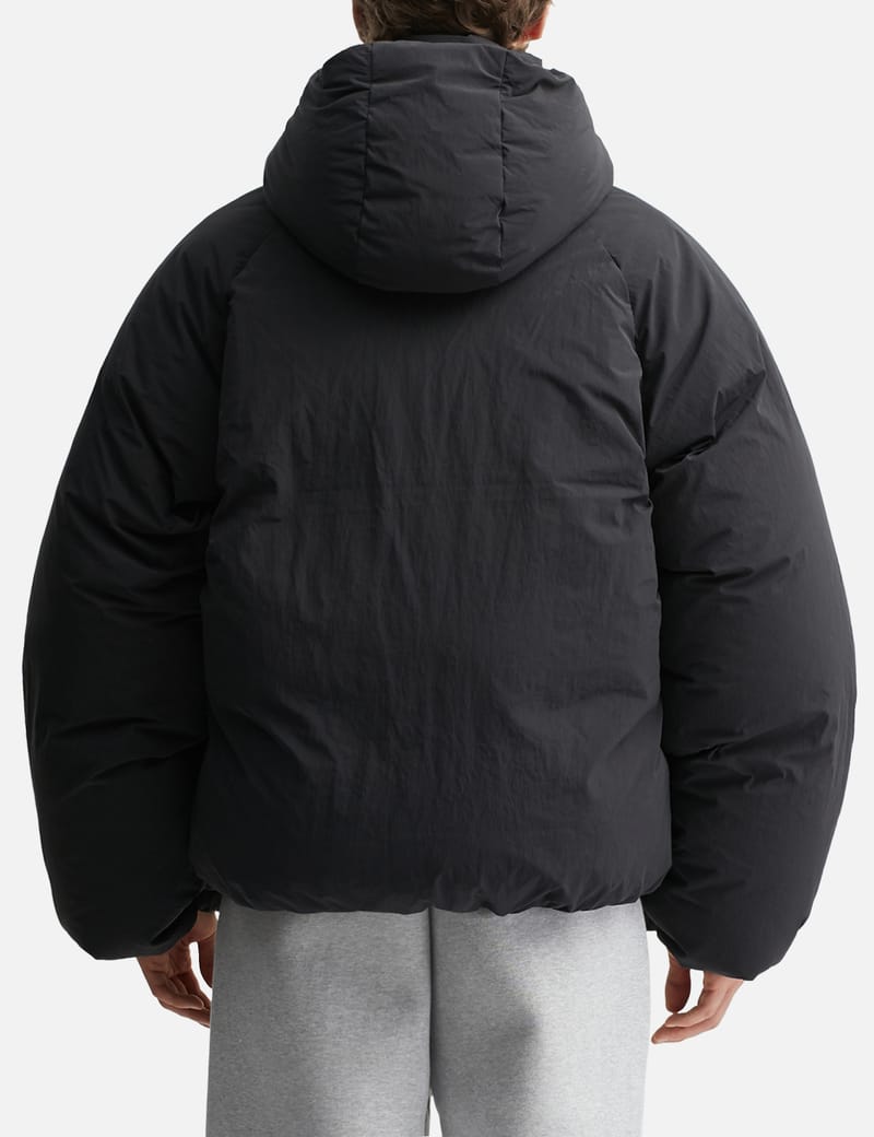 Seventh Space Coat - Oversized, cropped down coat in water