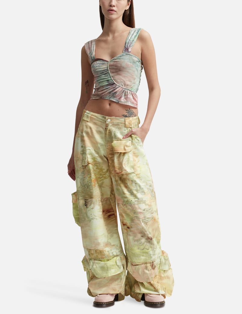 【COLLINA STRADA】RHINESTONE SWEATPANT_BEIGE Collina Strada - Rhinestone Sweatpants | HBX - Globally