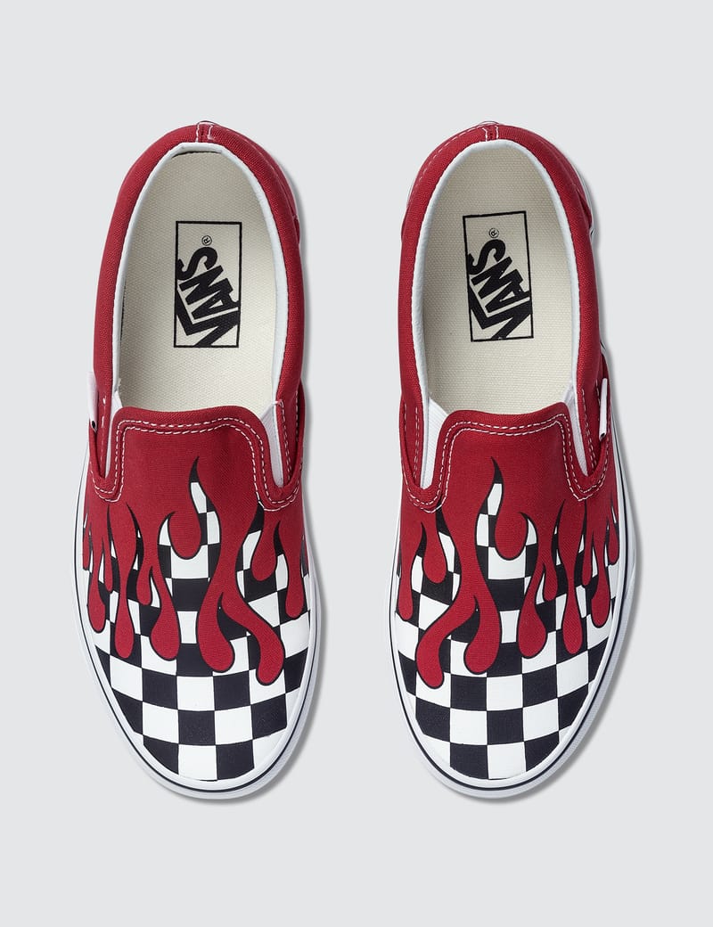 Checker flame slip on sale on