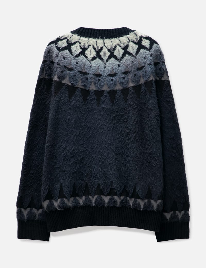 Sacai - Jacquard Knit Cardigan | HBX - Globally Curated Fashion 