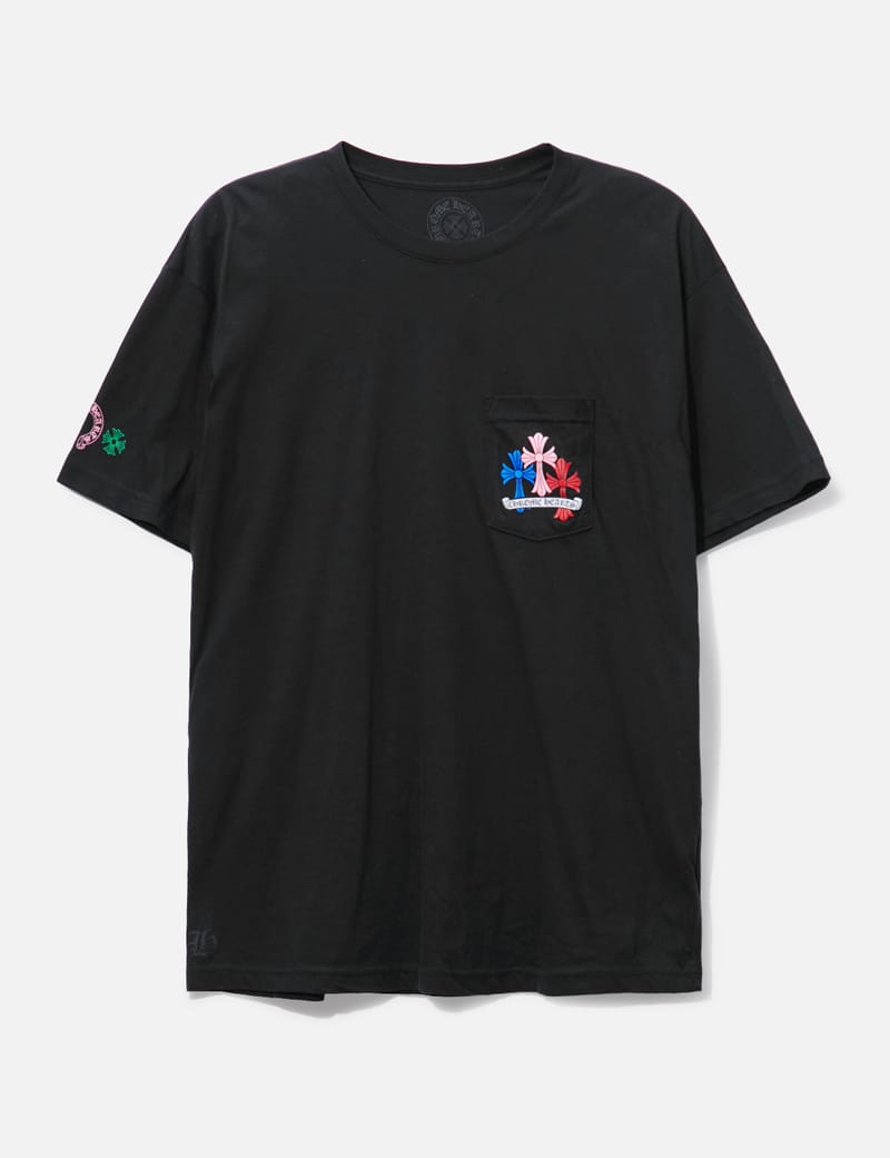 CHROME HEARTS - Chrome Hearts Multi Color Cross Cemetery T-shirt ...