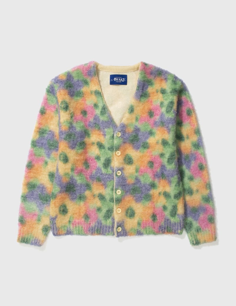 Awake NY - MOHAIR FLORAL PRINTED CARDIGAN | HBX - Globally Curated