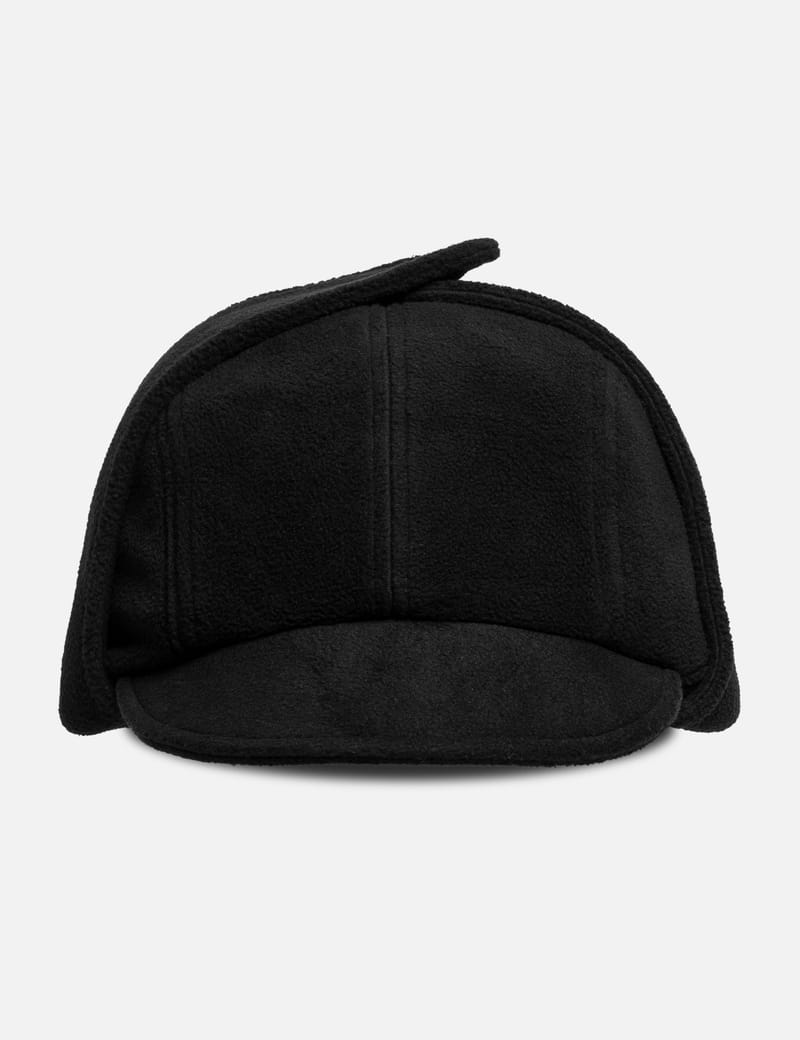 F.C. Real Bristol Fleece Flight Cap - 輕盈抓絨飛行帽，短簷與側扣耳