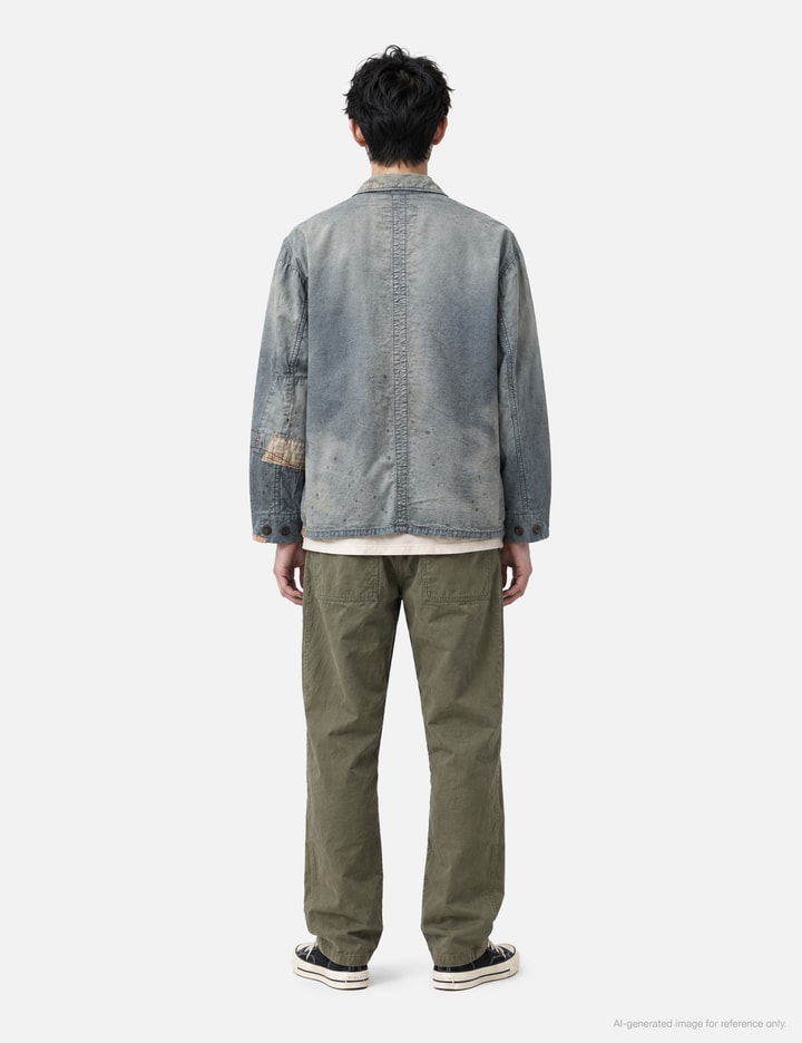 ANACHRONORM Chambray Remaked Fatigue Jacket - Lightweight indigo ...