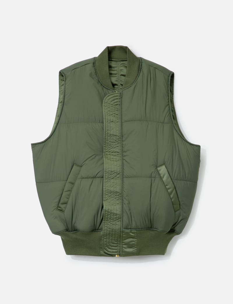 Alpha Industries MA-1 Base Vest - Reversible Thinsulate puffer in