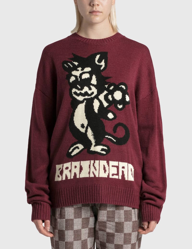 Brain Dead - Meow Knit Sweater | HBX - Globally Curated Fashion