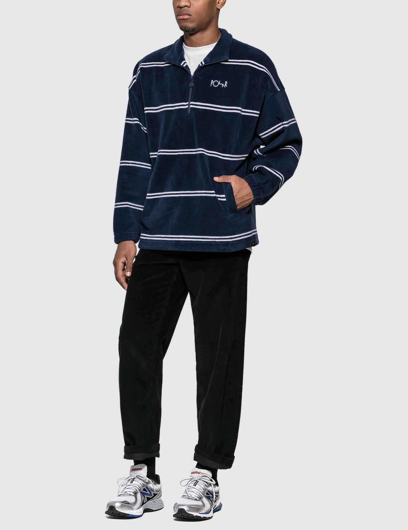 Polar Skate Co. - Striped Fleece Pullover 2.0 | HBX - Globally 