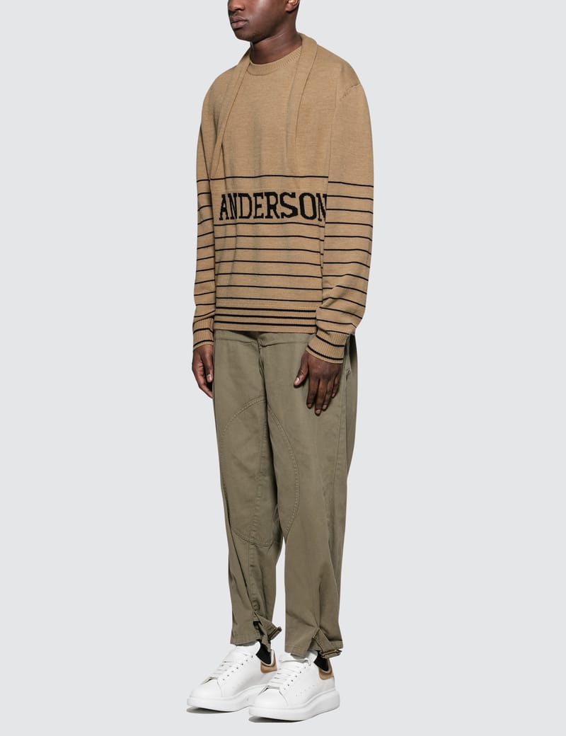 JW Anderson - Logo Knitted Jumper | HBX - Globally Curated Fashion ...