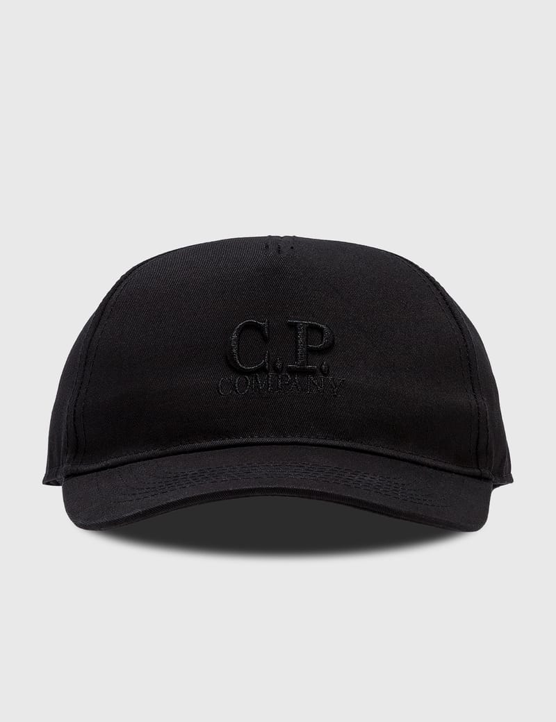 tec black L cap goggle company c.p 帽子 C.P. US - SS22 - Black Cap Goggle Gabardine Company 帽子
