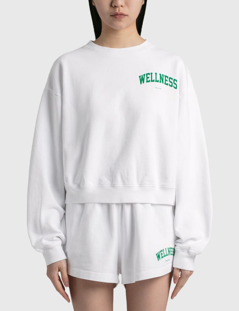 Sporty Rich Wellness Ivy Cropped Crewneck HBX Globally