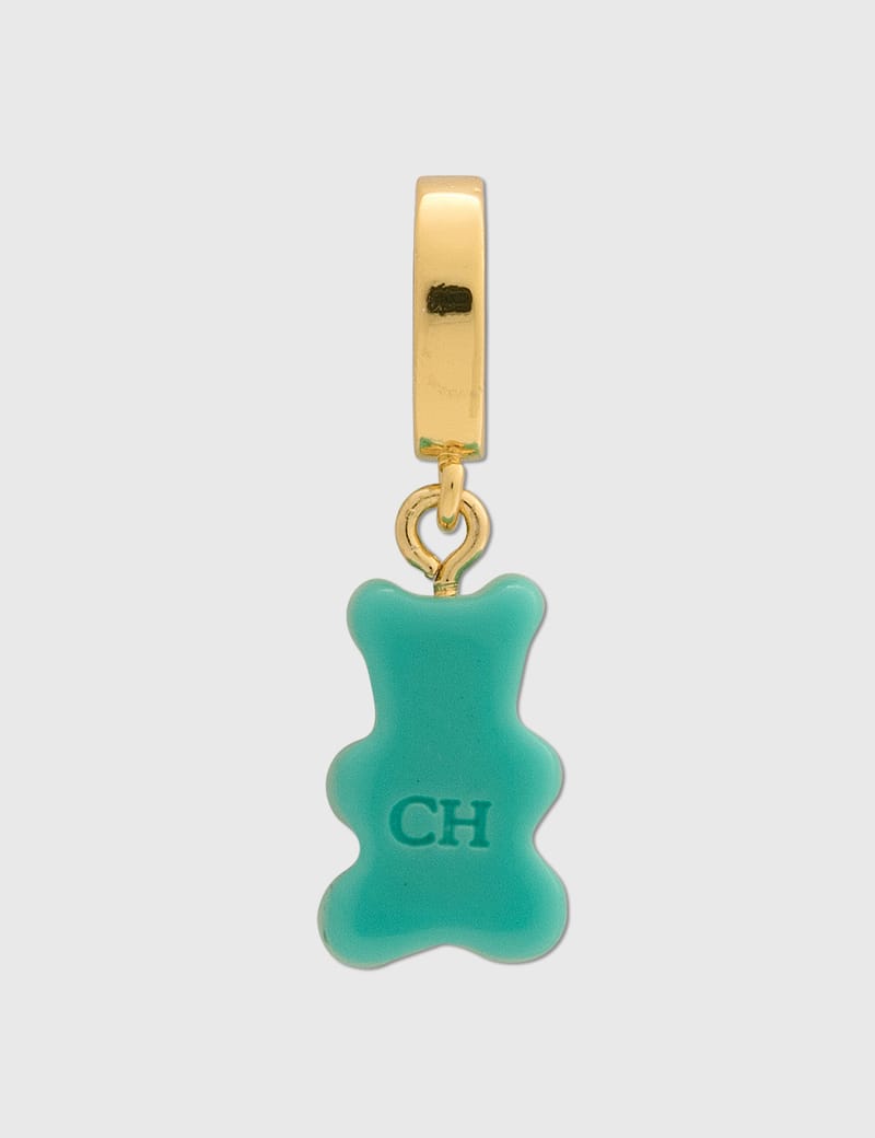 CRYSTAL HAZE◆ PENDANT_NOSTALGIA BEAR PAVE GOLD MYKONOS BLUE Mykonos blue Pave Nostalgia bear – Crystal Haze Jewelry