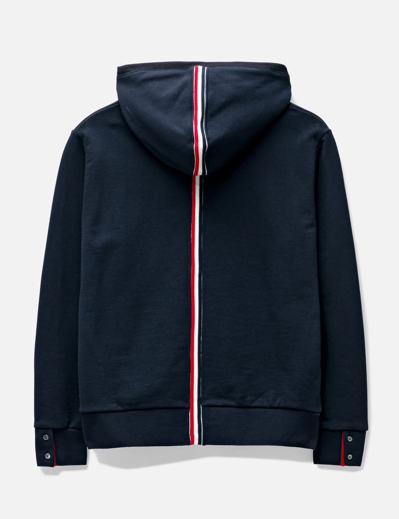 Thom Browne - Loopback Jersey Knit Center Back Stripe Pullover