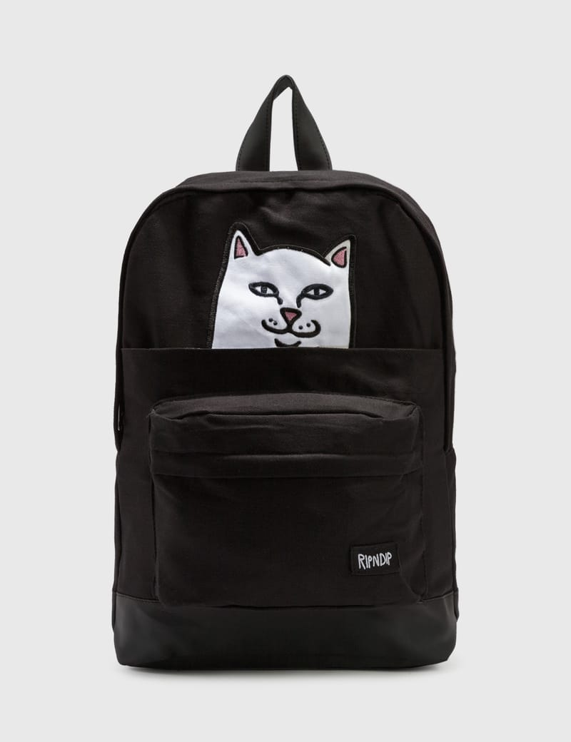 RIPNDIP Lord Nermal 猫 黒 リュック バックパック RIPNDIP (リップンディップ) リュック バッグ カバン バック