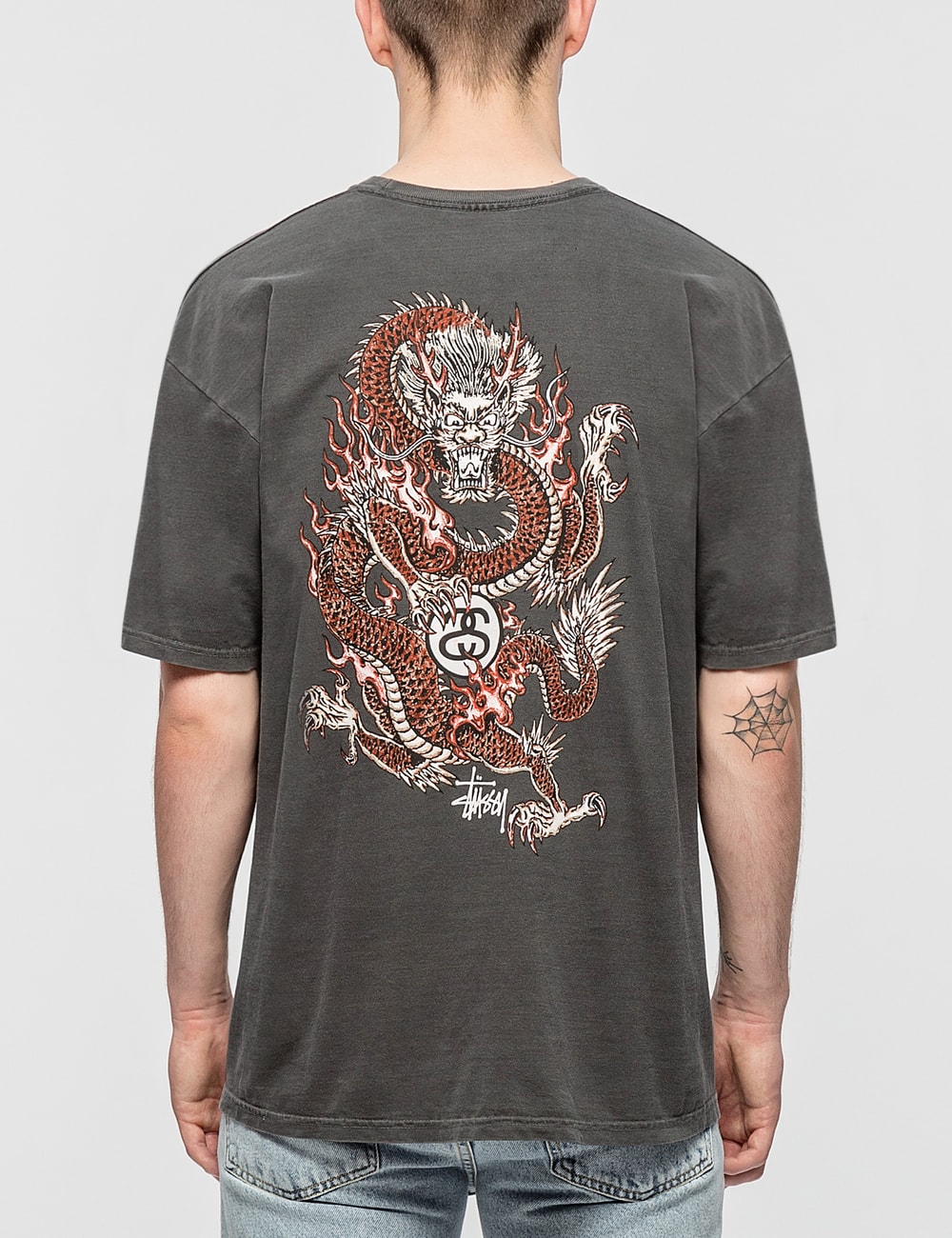 Stussy - Fire Dragon Pigment Dyed T-Shirt | HBX
