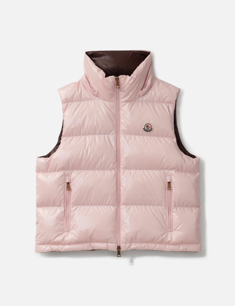 Moncler Niverolle Short Down Gilet - Cropped glossy down vest with