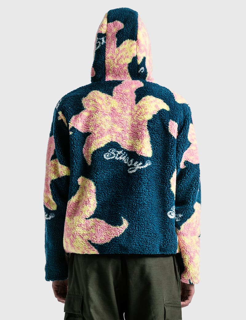 Stüssy - Floral Sherpa Hood Jacket | HBX