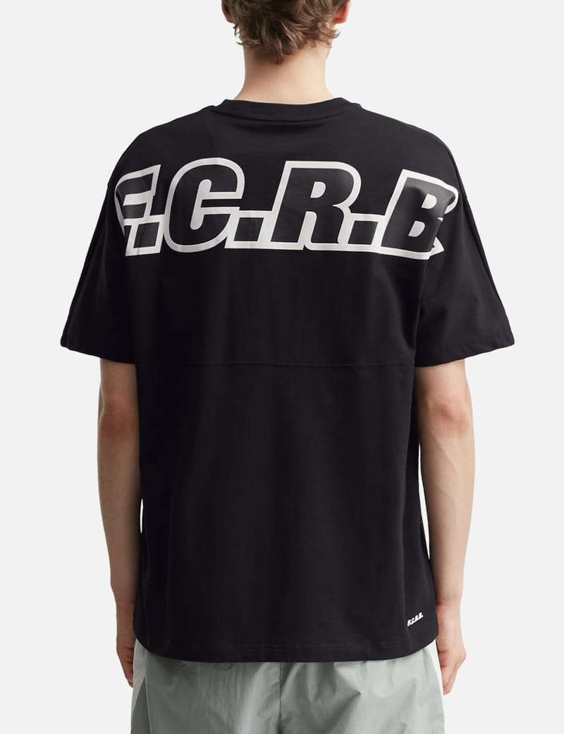 F.C. Real Bristol Big Logo Baggy Tee - Oversized black cotton tee