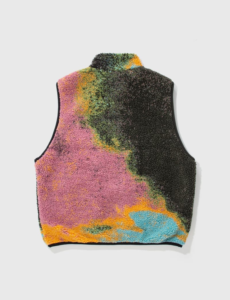 衆院 L STUSSY JACQUARD DYE SHERPA VEST - トップス