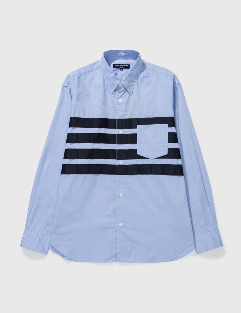 COMME DES GARÇONS HOMME STRIPE POCKET SHIRT | HBX