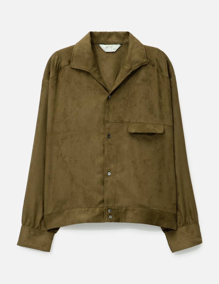 Vegan Suede Zip Detail Jacket