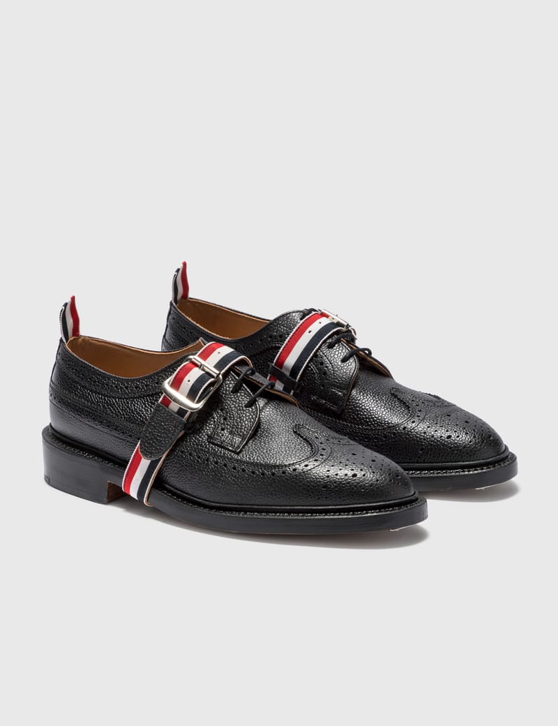 Thom Browne - Classic Long Wingtip Brogue With Grosgrain