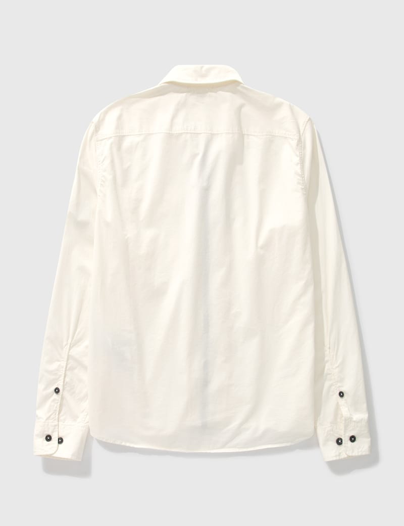 C.P. Company - Gabardine Long Sleeve Zip Shirt | HBX - Globally