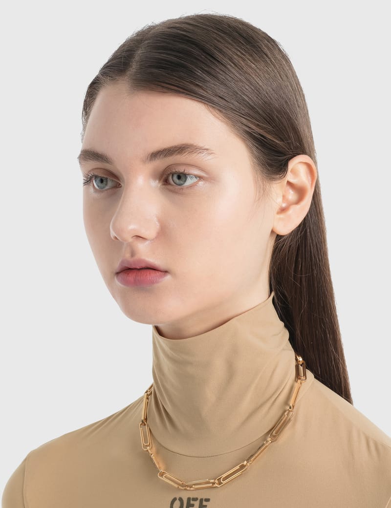 Off-White™ - Multi Paperclip Short Necklace | HBX - ハイプ Off-White™ - Multi Paperclip Short Necklace | HBX - ハイプ