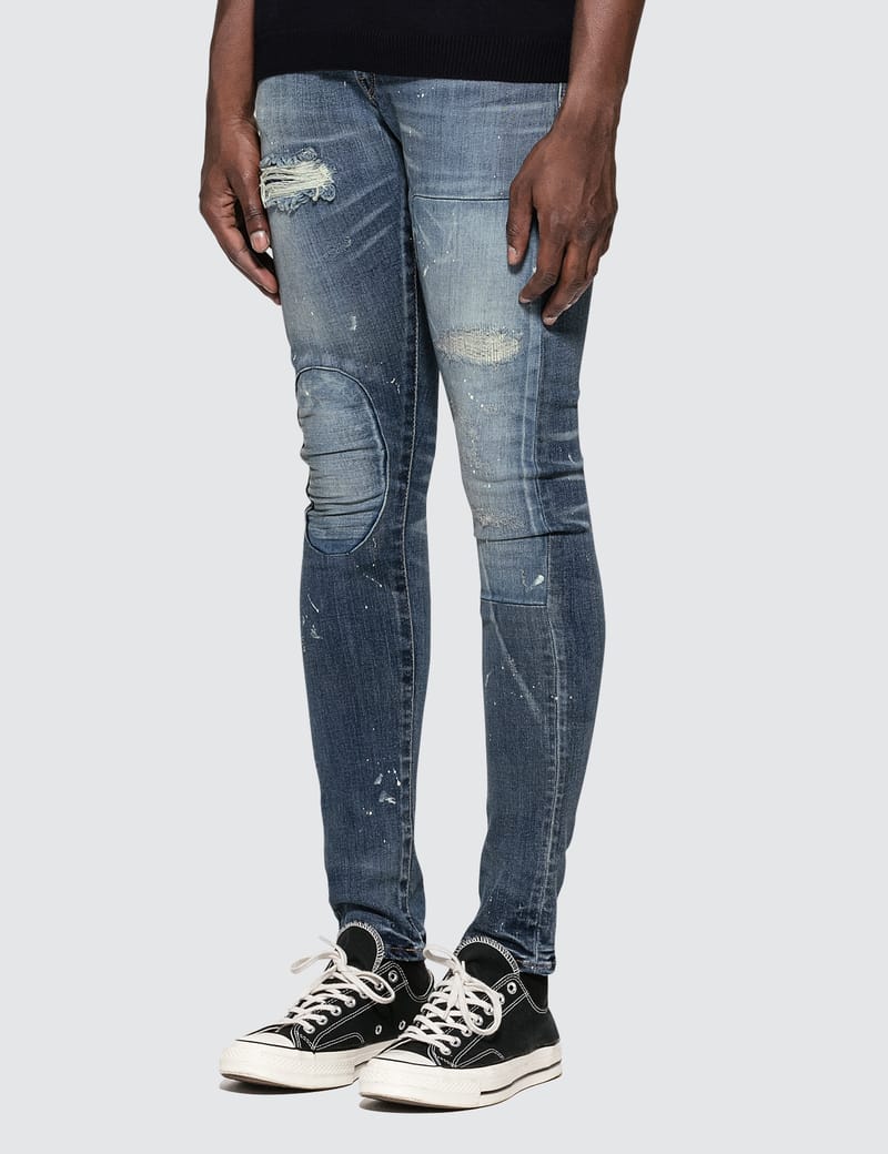 DENIM BY VANQUISH&FRAGMENT MA-1リバーシブル L Denim By Vanquish & Fragment - Remake Stretch Skinny Denim Jeans | HBX