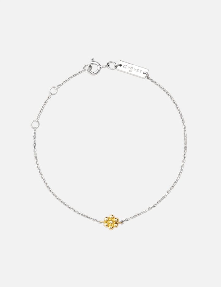 AVGVST Beaded Flower Bracelet - 925 sterling silver, rhodium chain ...