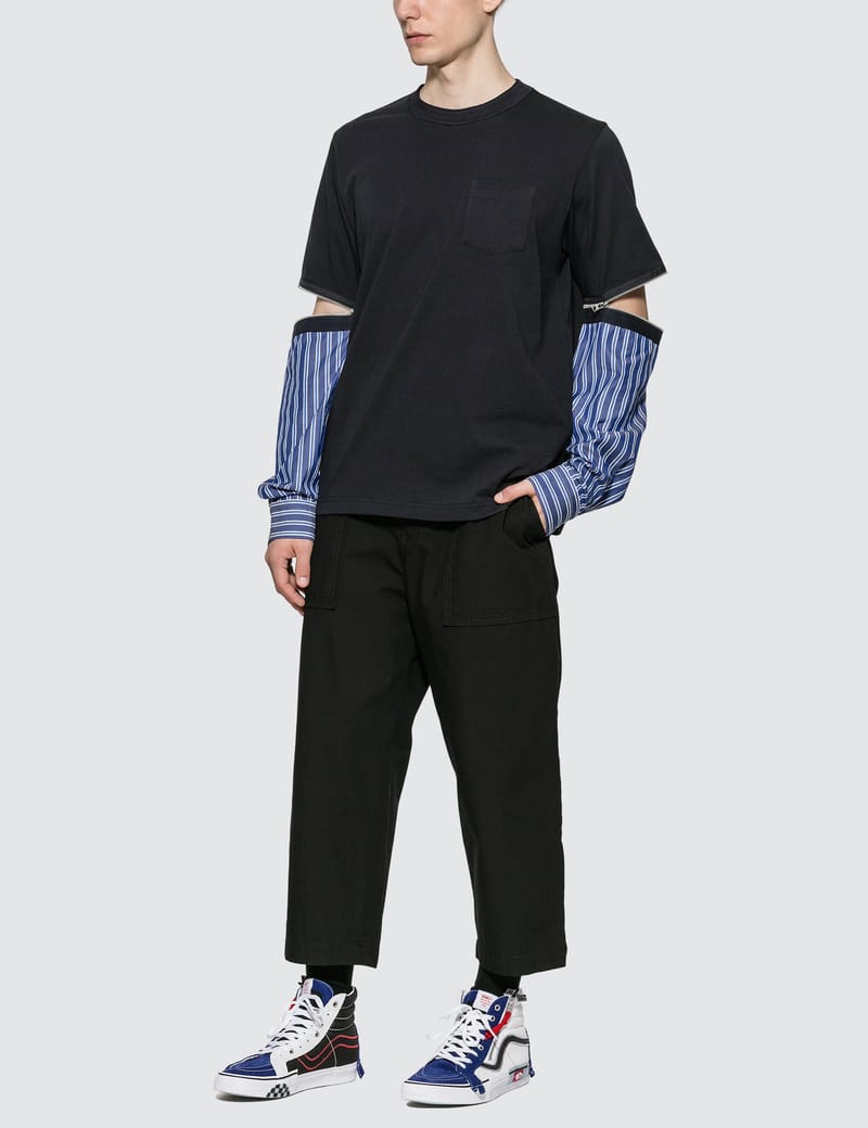 【初売り】 Sacai ハイプビースト - HBX | Pants Cropped Combo Fabric - パンツ